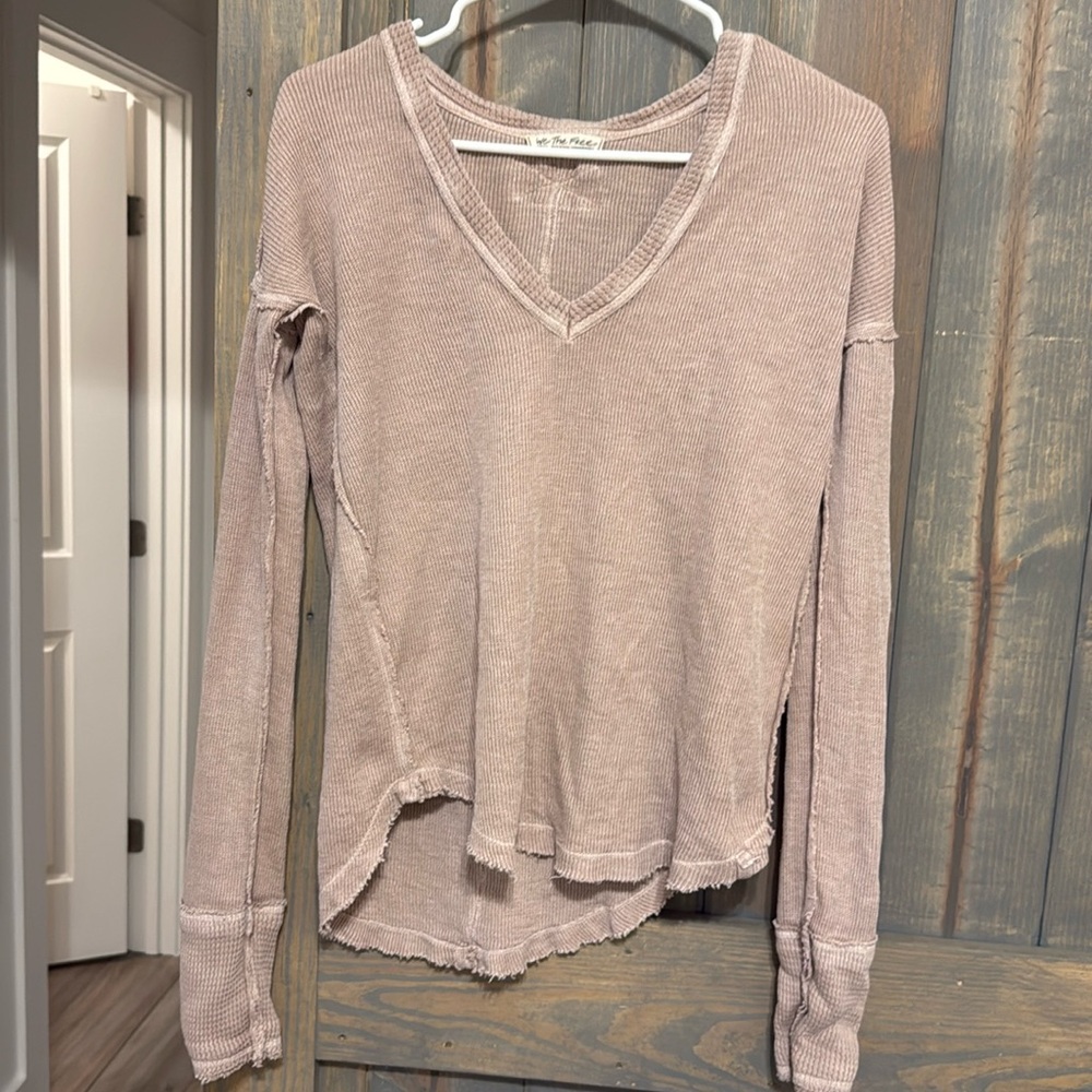 We the free size small tan oatmeal sweater